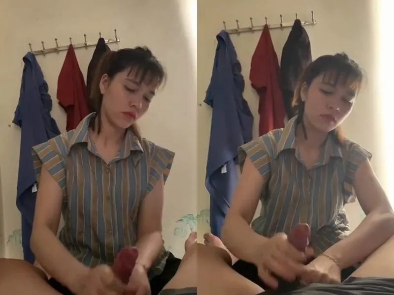 Anh trai đi vắng, ép người yêu của anh trai sục của quý xuất tinh